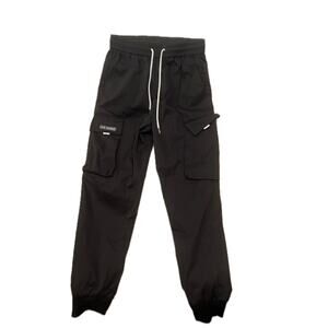 Air Borne Thin/Lightweight Black Cargo Pants Mens M